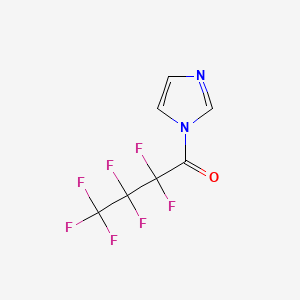 Chemical structure of N-Heptafluorobutyrylimidazole