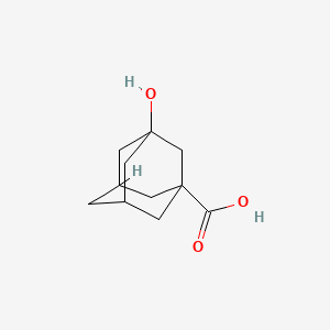Chemical structure of 3-Hydroxyadamantane-1-carboxylic acid