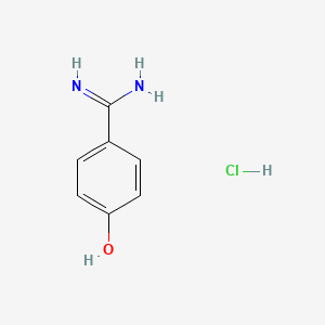 Chemical structure of 4-Hydroxybenzamidine Hydrochloride