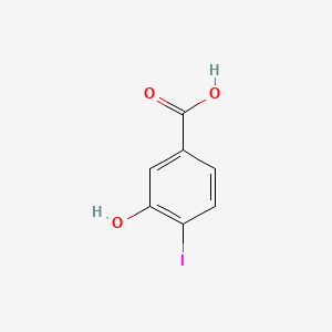 Chemical structure of 3-Hydroxy-4-iodobenzoic acid