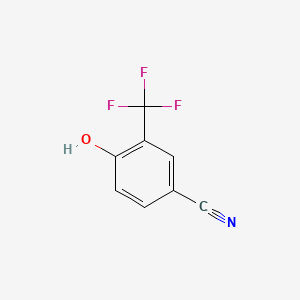 Chemical structure of 4-Hydroxy-3-(trifluoromethyl)benzonitrile