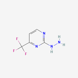 Chemical structure of 2-Hydrazino-4-(trifluoromethyl)pyrimidine