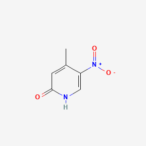 Chemical structure of 2-Hydroxy-4-methyl-5-nitropyridine