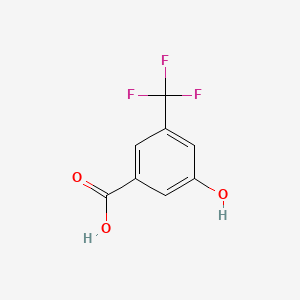 Chemical structure of 3-Hydroxy-5-(trifluoromethyl)benzoic acid