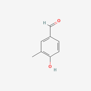 Chemical structure of 4-Hydroxy-3-methylbenzaldehyde