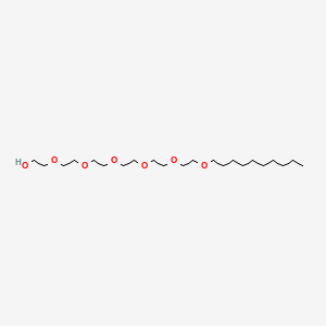 Chemical structure of Hexaethylene glycol monodecyl ether
