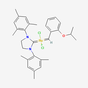 Chemical structure of Hoveyda-Grubbs Catalyst 2nd Generation