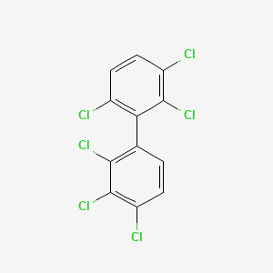 Chemical structure of 2,2',3,3',4,6'-Hexachlorobiphenyl