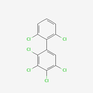 Chemical structure of 2,2',3,4,5,6'-Hexachlorobiphenyl