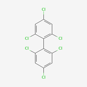 Chemical structure of 2,2',4,4',6,6'-Hexachlorobiphenyl