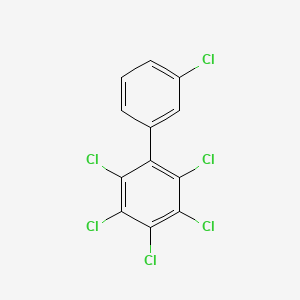 Chemical structure of 2,3,3',4,5,6-Hexachlorobiphenyl