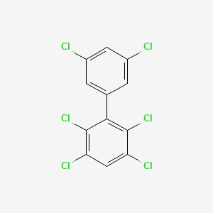 Chemical structure of 2,3,3',5,5',6-Hexachlorobiphenyl