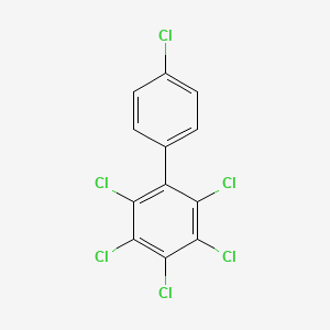 Chemical structure of 2,3,4,4',5,6-Hexachlorobiphenyl