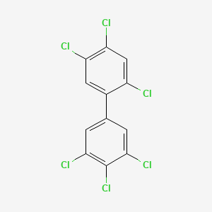 Chemical structure of 2,3',4,4',5,5'-Hexachlorobiphenyl