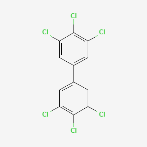 Chemical structure of 3,3',4,4',5,5'-Hexachlorobiphenyl