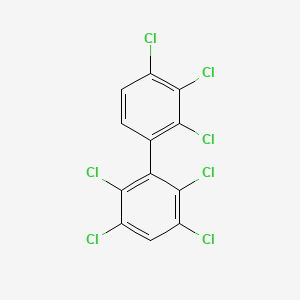 Chemical structure of 2,2',3,3',4',5,6-Heptachlorobiphenyl