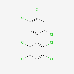 Chemical structure of 2,2',3,4',5,5',6-Heptachlorobiphenyl
