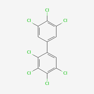 Chemical structure of 2,3,3',4,4',5,5'-Heptachlorobiphenyl