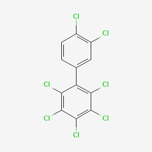 Chemical structure of 2,3,3',4,4',5,6-Heptachlorobiphenyl