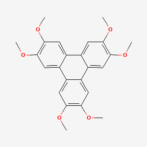 Chemical structure of 2,3,6,7,10,11-Hexamethoxytriphenylene