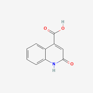 Chemical structure of 2-Hydroxyquinoline-4-carboxylic Acid