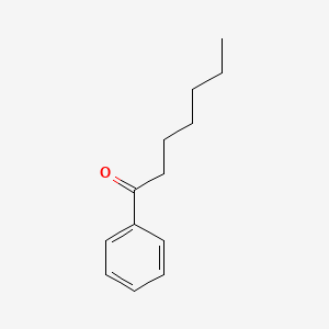 Chemical structure of Heptanophenone