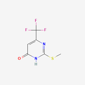 Chemical structure of 4-HYDROXY-2-(METHYLTHIO)-6-(TRIFLUOROMETHYL)PYRIMIDINE