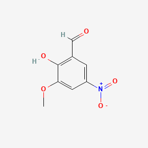 Chemical structure of 2-Hydroxy-5-nitro-m-anisaldehyde