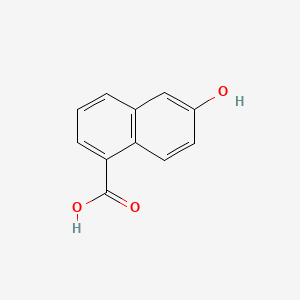 Chemical structure of 6-Hydroxy-1-naphthoic Acid