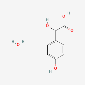 Chemical structure of DL-4-Hydroxymandelic Acid Monohydrate
