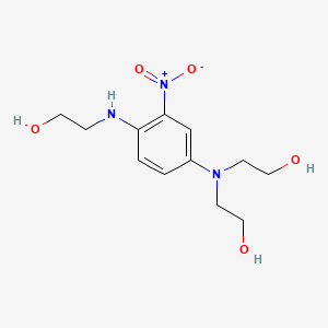 Chemical structure of 2,2’-(4-(2-hydroxyethylamino)-3-nitro-phenylimino