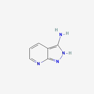 Chemical structure of 1h-pyrazolo[3,4-b]pyridin-3-amine