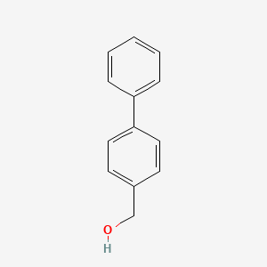 Chemical structure of 4-Hydroxymethylbiphenyl
