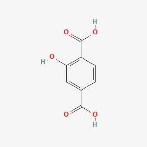 Chemical structure of 2-Hydroxyterephthalic acid