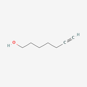 Chemical structure of 6-Heptyn-1-ol