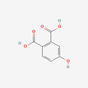 Chemical structure of 4-Hydroxyphthalic Acid