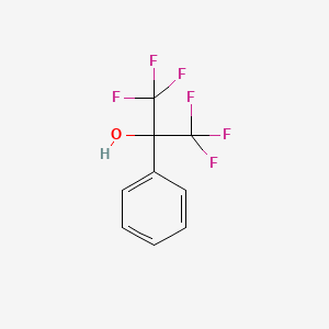Chemical structure of 1,1,1,3,3,3-Hexafluoro-2-phenyl-2-propanol