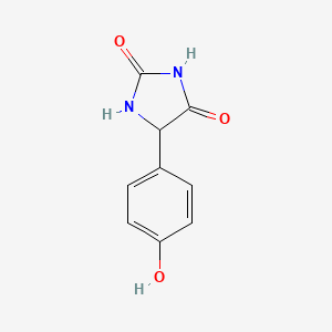 Chemical structure of 5-(4-Hydroxyphenyl)hydantoin