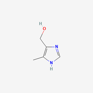 Chemical structure of 4-Hydroxymethyl-5-methylimidazole