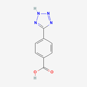 Chemical structure of 4(1H-tetrazd-5-yl)benzoicacid