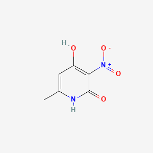 Chemical structure of 4-Hydroxy-6-methyl-3-nitro-2-pyridone