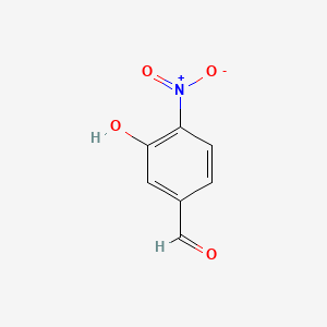 Chemical structure of 3-hydroxy-4-nitrobenzaldehyde