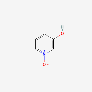 Chemical structure of 3-Hydroxypyridine-N-oxide