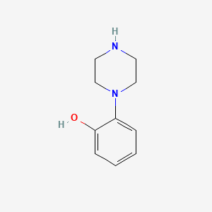 Chemical structure of 1-(2-Hydroxyphenyl)piperazine
