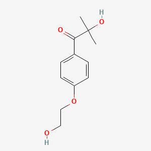 Chemical structure of 2-Hydroxy-4′-(2-hydroxyethoxy)-2-methylpropiophenone