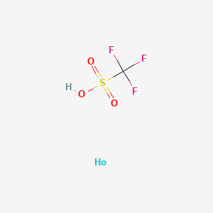 Chemical structure of Holmium trifluoromethanesulfonate