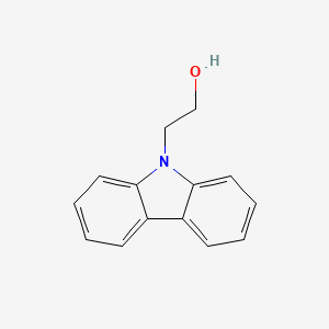 Chemical structure of 9H-Carbazole-9-ethanol