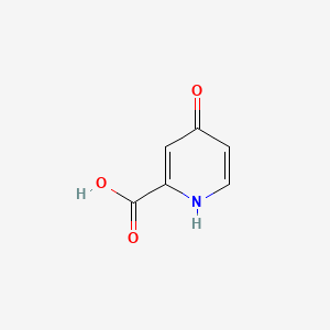Chemical structure of 4-Hydroxy-2-pyridinecarboxylic Acid