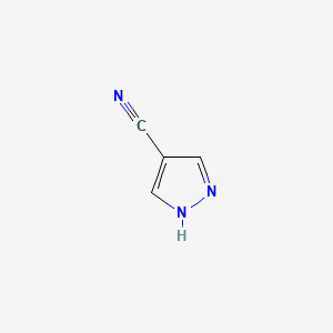 Chemical structure of 1H-Pyrazole-4-carbonitrile
