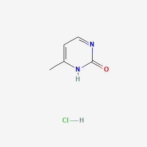 Chemical structure of 2-Hydroxy-4-methylpyrimidine hydrochloride